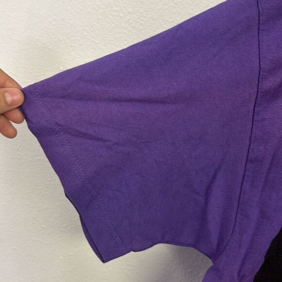 Anchorblue Mens Purple Run DMC Cotton Graphic Short Sleeve T-Shirt Large - Picture 3 of 5